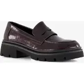 Nova dames lak loafers bordeaux rood maat 42