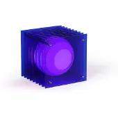 Bang Lớp Small Square Tafellamp Blue acrylic