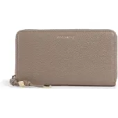 Coccinelle Leren portemonnee Pansy Wallet Grained Leather Warm Taupe