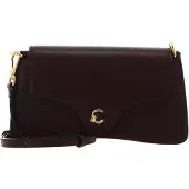 Coccinelle Leren schoudertas clutch C-Me Calf Hi-Tech Crossbody Bag Berry donkerpaars