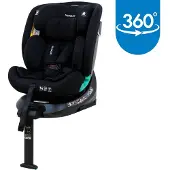MamaLoes Demian Zwart 40-150 cm 360° i-Size Autostoel