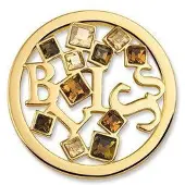 Mi Moneda Munt Swarovski Bliss Gold Brown SW-BLIS-42-L