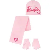 Barbie winterset kids sjaal muts handschoenen