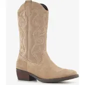 Harper suède dames cowboylaarzen beige maat 37