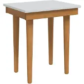 vidaXL Make-up tafel set FAUSKE, 4 stuks, wit, 76 x 50 x 143 cm