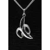 MOOYE ® - Collectie Zilveren Banaan ketting hanger - open