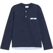 s.Oliver Shirt navy / lichtblauw