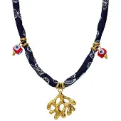 Lucardi Ketting goud / zwart
