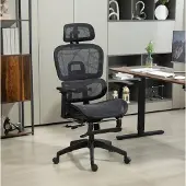 MODFU Bureaustoel-Ergonomisch-Mesh-Zwart