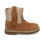 Shoesme Glitter Laarsjes cognac Suede Maat 24