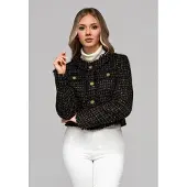 OMBRE Blazer - Regular Fit - Knopen Zwart L