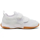 Puma Varion 3 V junior imitatieleren voetbalschoenen - wit/lila Jongens/Meisjes Imitatieleer - maat 34