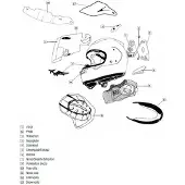Arai Voltooghelmschild "Chinvent" wit