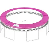 Hoppa! Trampoline beschermrand, randafdekking, randbescherming, trampolinerand 305 cm, Roze