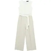 s.Oliver Jumpsuit taupe / wit