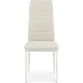 Idimex Eetkamerstoelen NATHALIE, set van 4 – Crèmewit/Ivoor