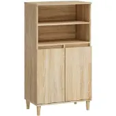 vidaXL Hoge kast 60x36x110 cm bewerkt hout sonoma eikenkleurig