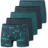 Schiesser Onderbroek ' 95/5 Multi ' donkerblauw / groen