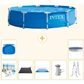 Intex Framezwembad, rond - 366x76 cm - 8-delig, model S20434