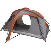 vidaXL Trekkingtent met regenkap, waterbestendig 2-persoons