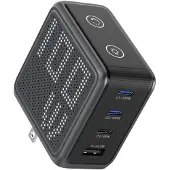 Bmx GaNsta 100 Watt USB-C Oplader Met Display Grijs