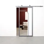 Barnwoodweb Schuifdeur staal en glas Arc ijzergrijs