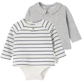 Vertbaudet Set van 2 body's babypakje 2-in-1