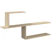 vidaXL Wandplank Sonoma Eiken 122 x 18 x 60 cm Bewerkt hout