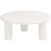 Beliani ITASCA - Salontafel - Gebroken wit - ø 80 cm - MDF