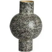 Light & Living Light&living Vaas deco Ø30x45 cm GIRONA bamboe zwart-crème