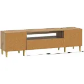 vidaXL LED tv-meubel DELFT 153 x 35 x 43 cm Artisanaal eiken