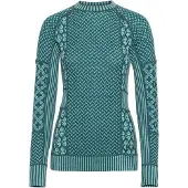 Kari Traa - Women's Smekker L/S - Merino-ondergoed M, turkoois