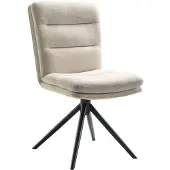 Pronto Wonen Eetkamerstoel Letta - Beige - Velvet - 4 Poten -