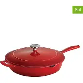Tramontina Sauteerpan Bestow Met Deksel Red 30 cm