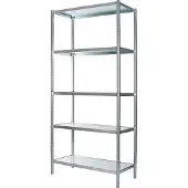 Raaco Opbergrek ALU - 5 planken - Aluminium - 490x480x1580 mm