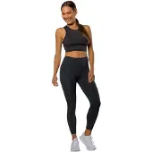 Nathan Dames/dames hoge taille legging (Zwart)