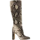 Steve madden Kniehoge laarzen van slangenleer voor dames (Lichtbeige/natuurlijke slangenhuid)