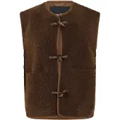 Threadbare Itoje Borg-vest voor dames (Chocolade)