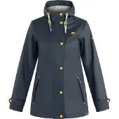 Schmuddelwedda Regenjas incus Dames marine licht grijs gem