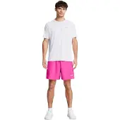 Under Armour Heren HalfBack Shorts met reliëf (Roze)