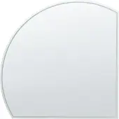 Beliani OZENAY - LED-badkamerspiegel - Zilver - Glas