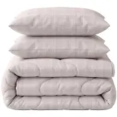 Sleeptime Lazy dekbed zonder overtrek Mirela incl. kussensloop - zand - 200x220