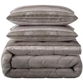 Sleeptime Lazy dekbed zonder overtrek Marcus incl. kussensloop - taupe - 200x220