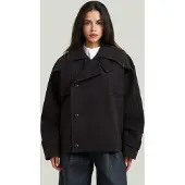 G-Star Tussenjas '4-Pocket Cape Jacket' zwart