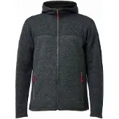 Ivanhoe - Ron Hood - Merinohoodie S, zwart/grijs