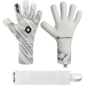 Elite Sport T1W Knit Keepershandschoenen Wit Zwart