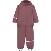 CeLaVi Regenkleding M/u Gespen - Fleece - PU - Rose Brown m. Sti - - 120 - Regenkleding