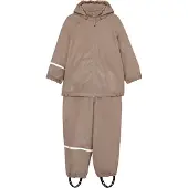 CeLaVi Regenkleding M/u Gespen - Fleece - PU - Schimmels m. Zilv - - 120 - Regenkleding
