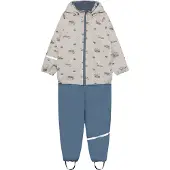 CeLaVi Regenkleding m. Fleece - Parelmoer Clouds - - 130 - Regenkleding