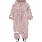 CeLaVi Regenpak m. Fleece - PU - Shadow Grijs m. Bloemen - - 110 - Regenpakken
